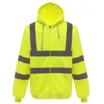 Yoko Reflexions-Hoodie mit durchgehendem Reißverschluss 3XL