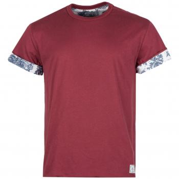 Port‑Blaue Too Late 2Sides Crew‑Tee, Mittelgröße