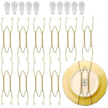 Placas Decorativas con Perchas de Acero Inoxidable – Soporte de Pared