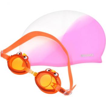 Set de gafas de natación y gorro cómodo para niños