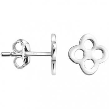 925 Silber Ohrstecker mit Blumenmotiv
