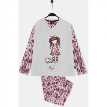Pigiama Santoro London Ruby Wild 8 Anni a Maniche Lunghe