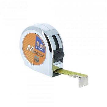 Meteor Nastro Metrologico ABS Cromo 5 m × 19 mm