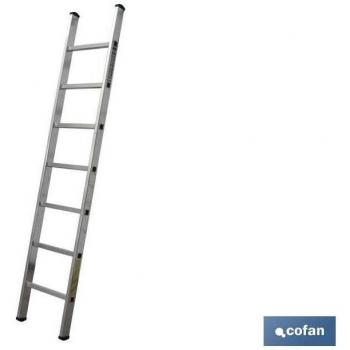 Escalera de Aluminio 1 Tramo EN 131 – Modelo Cofán (7‑15 peldaños)