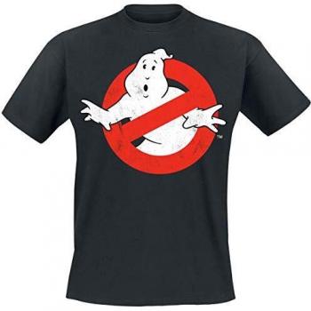 Ghostbusters Distressed Logo T-Shirt in schwarz (M-5XL)