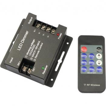 11-Key RF Remote LED Dimmer for 12V/24V Single Color Strips