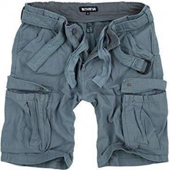 Riverso Fynn Short cargo vintage homme 100 % coton gris XXX-Large