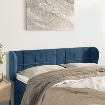VidaXL Samt Kopfteil mit Ohren 147x23x78/88 cm