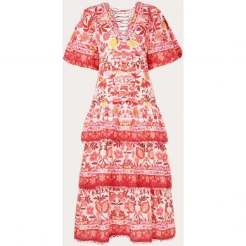 Farm Rio Romantic Orchard Tiered Dress