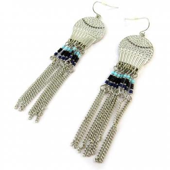 Les Trésors De Lily N8277 Boucles Altaï Éclat Bleu Noir