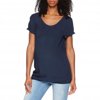 ESPRIT Damen Umstandsbluse, Kurzarm, Blau (Night Blue 486), 42