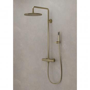 Colonne de douche design doré brossé