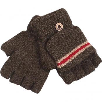 Winter Boy's Half Finger Knit Gloves
