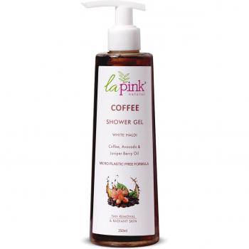 Witte Kurkuma & Avocado Café Douchegel van La Pink – Bruine Kleur Vermindering, 250 ml