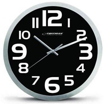 Esperanza Wanduhr Zürich Design Schwarz Weiß