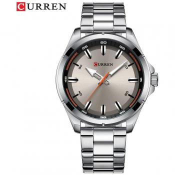 Montre CURREN pour hommes, acier inoxydable doré, Quartz, luxe