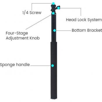 2M Aluminum Alloy Monopod for Sjcam Camera Accessories