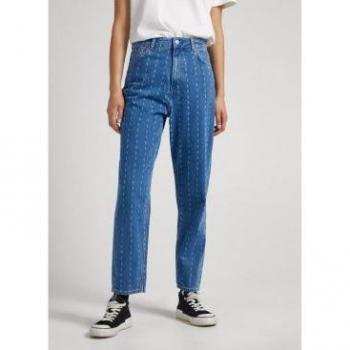 Pepe Jeans para mujer. Vaquero azul con rayas