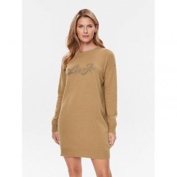 Liu Jo Regular Fit Strickkleid Braun