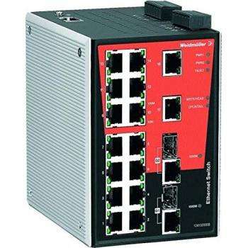 Commutateur de Réseau Weidmüller IE-SW-PL18M-2GC-16TX