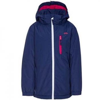 Trespass Heddar Veste pour Enfant, Hiver, Chaude, Rembourrée, Capuche Amovible, Bleu foncé, 9/10
