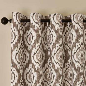 Pineapple Elephant Suri Natural Eyelet Curtains
