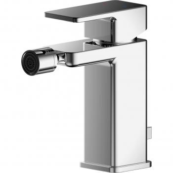 Nuie Windon Polished Mono Bidet Mixer with Pop-up Waste | Chrome | Metal | 50mm x 150mm x 101mm