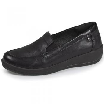 Mocassin Noir Isotoner Femme Compensé 38