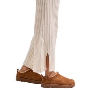 Chestnut Cozy Fur‑Trimed Women's Faux Suede Boots (Size 4)