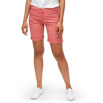Tom Tailor Frauen Chinos: Slim-Fit Bermuda Short Rosa, 34