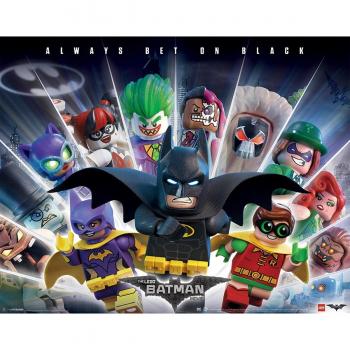 Poster Lego Batman: Black Wins 40×50 cm