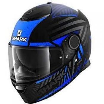 SHARK NC Motorradhelm für Herren, Schwarz/Blau, S