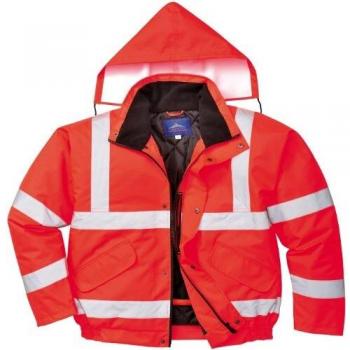 Hi-Vis Bomber Jacket (Red) Large