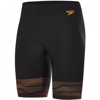 Speedo Black Fluo Orange Men's Lane Jammer (XL)