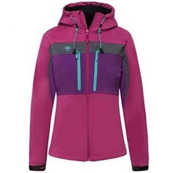 Damen-Outdoorjacke Izas INATYE – Wasserfest, Fuchsia/Keramik, L