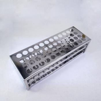 16mm Edelstahl Reagenzglas Halterung, 48 Löcher