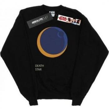 Sweatshirt Uomo Star Wars con Stampa della Morte Nera