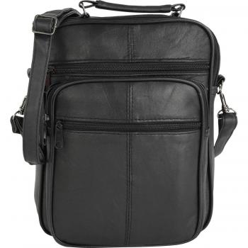 26 cm schwarze Umhängetasche Fabrizio Citystyle City‑Look