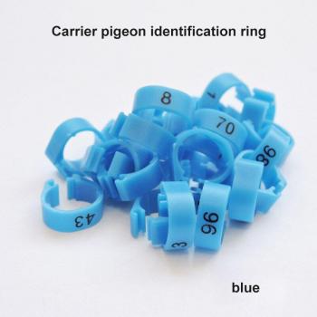 100 Pcs Multicolor Plastic Bird Foot Rings 8mm