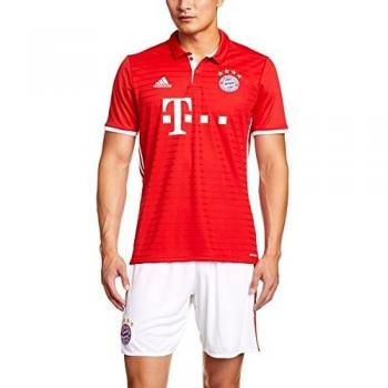 Maillot Homme FC Bayern Munich Domicile Replica, adidas, FCB True Red/Blanc, FR : L