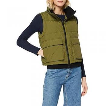 Superdry Chaleco LS Essentials, Verde (Capulet Olive 6sy), M