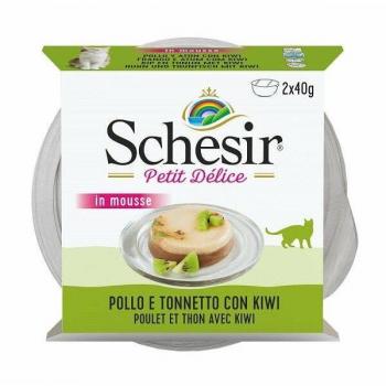 Schesir Delice Mousse Pollo e Tonnetto Kiwi 40g
