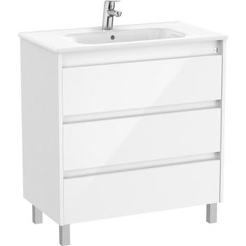Roca Tenet Unik 3 tiroirs blanc brillant 800 mm