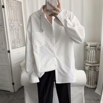 Men's Black Turn-Down Collar Shirt