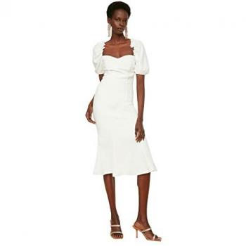Trendyol Elegantes Weißes Abendkleid