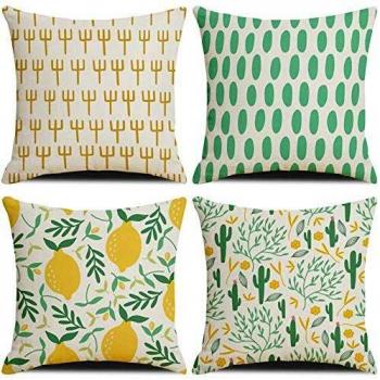 EcoCotton Cactus Lemon Throw Set