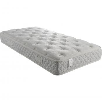 Matelas 90x190 cm – Ressorts Ensachés + Mousse Viscoelastique, Soutien Ferme, Accueil Moelleux