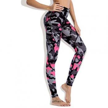 Chisportate Spalding Capri Women’s Exercise Pants – Pink Camo XL
