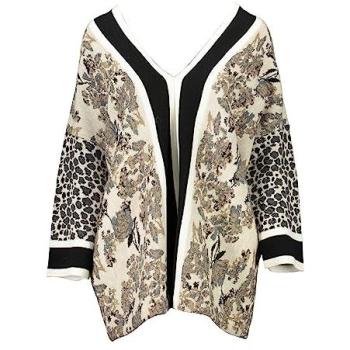 Blugirl XL Beige Long-Sleeve Knit Pullover