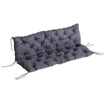 Coussin de balancelle 3 places gris 150 x 98 x 8 cm